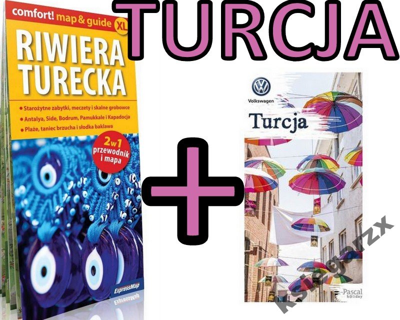 Turcja przewodnik MAPA Riwiera MIASTA ZABYTKI KRAJ