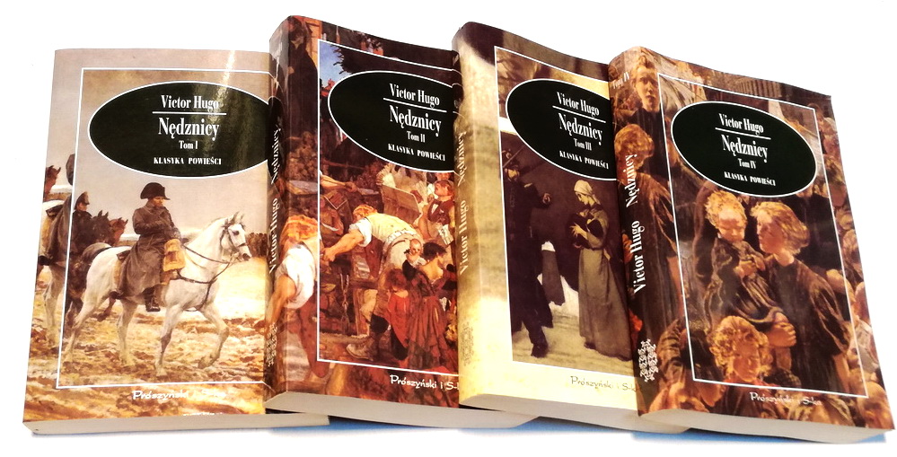 NĘDZNICY VICTOR HUGO  TOM 1-4 PRÓSZYŃSKI BDB - WOW