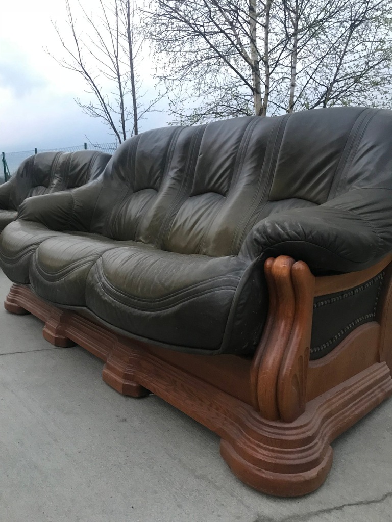 KANAPA SKÓRZANA SOFA Zestaw 3+2+1 MAŁOPOLSKA