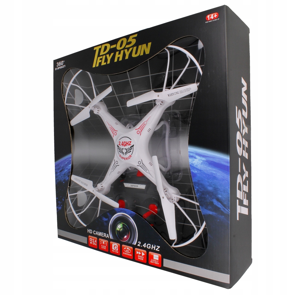 DRON TD-05 Fly HYUN 2.4GHz Auto Powrót 2xAKU Z168Z - 7258734451 - oficjalne archiwum Allegro