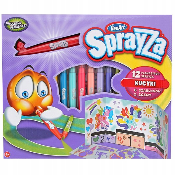 SPRAYZA DMUCHANE MAGICZNE FLAMASTRY KUCYKI 2504