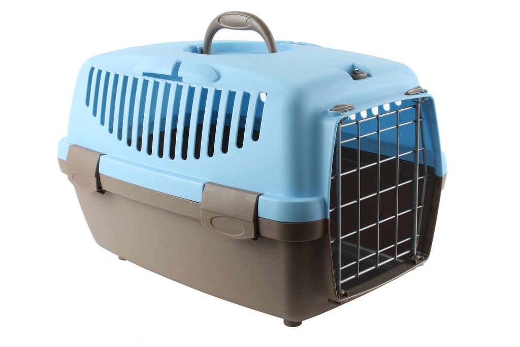 Transporter PSA KOTA KRÓLIKA METAL Błękit 48x32x31