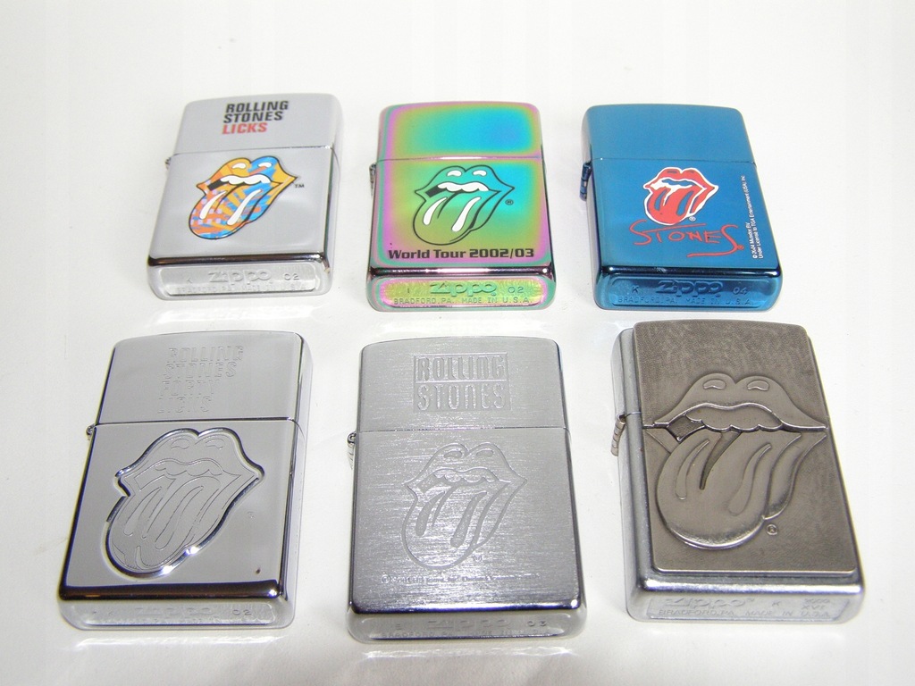 ZIPPO Rolling Stones Forty Licks, kolekcja 6 szt. - 7564280917