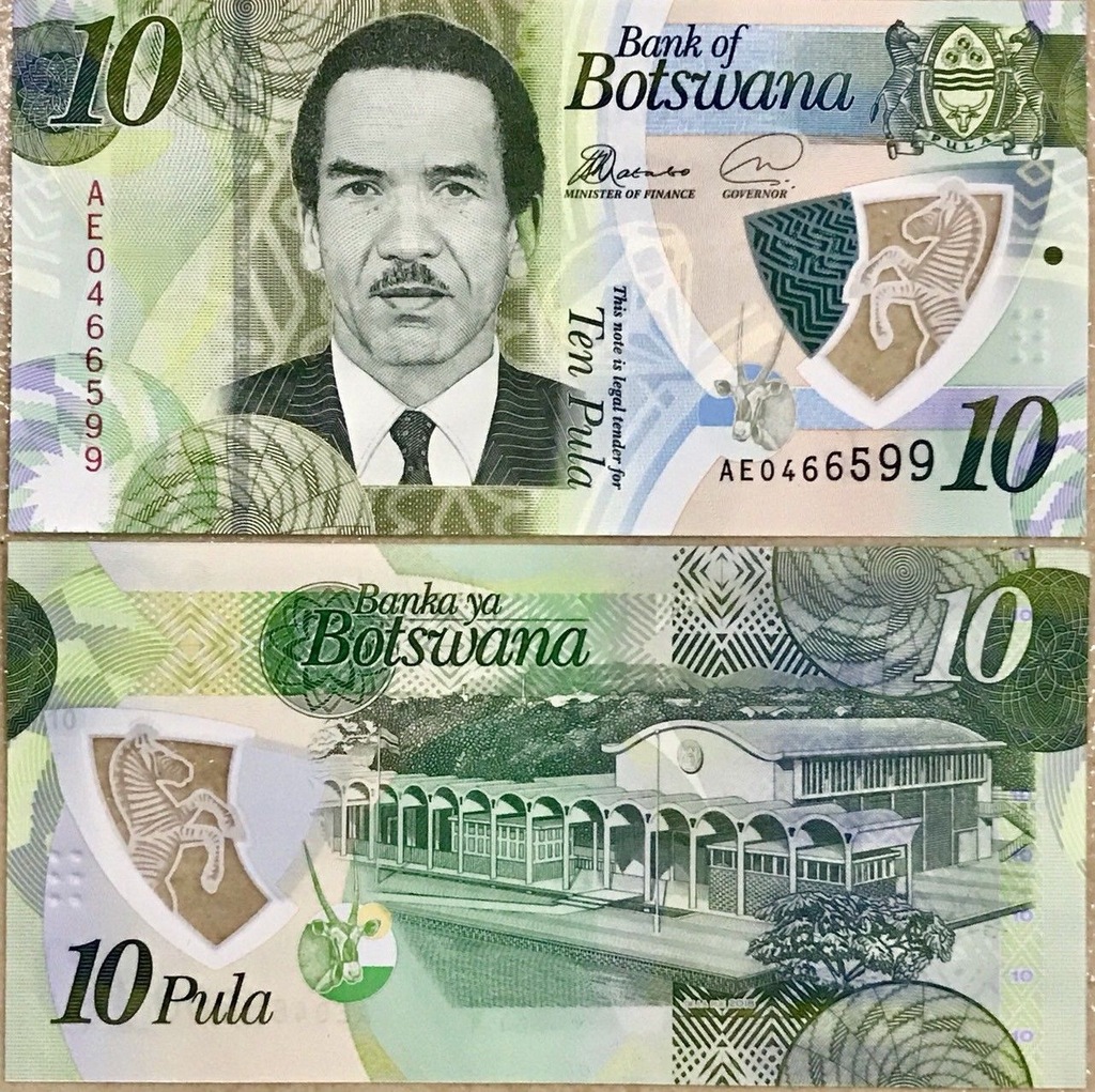 BOTSWANA 10 pula 2018 polimer