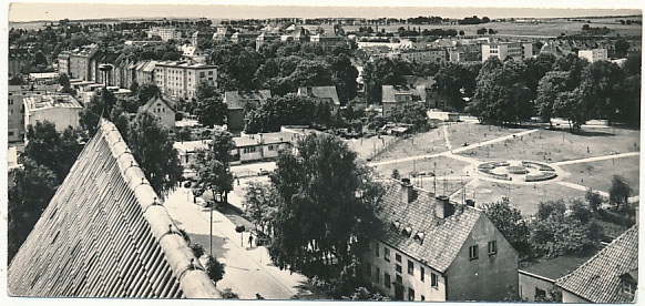 Ostróda Widok ogólny z lotu ptaka