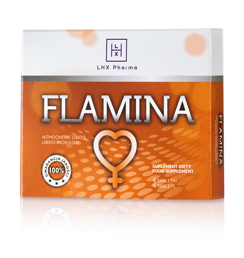 FLAMINA 4 TABLETKI STYMULUJĄCE DLA KOBIET LIBIDO!