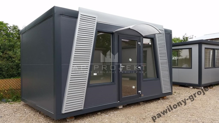 PAWILON HANDLOWY SKLEP  PRZENOŚNY KONTENER  5,6 X3