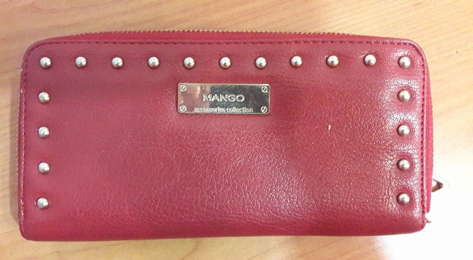 portfel MANGO okazja czerwony