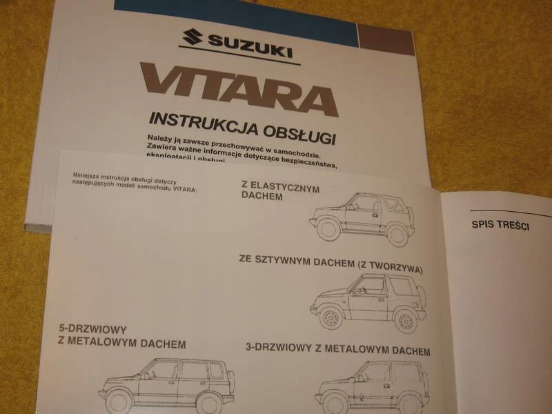 Suzuki VITARA polska instrukcja obsługi 1.6