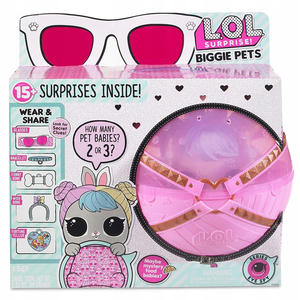 LOL SURPRISE BIGGIE PETS KRÓLIK DUŻE ZWIERZĘTA