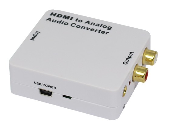 HDA-2HB Konwerter HDMI na 2x RCA Cinch Audio L/R