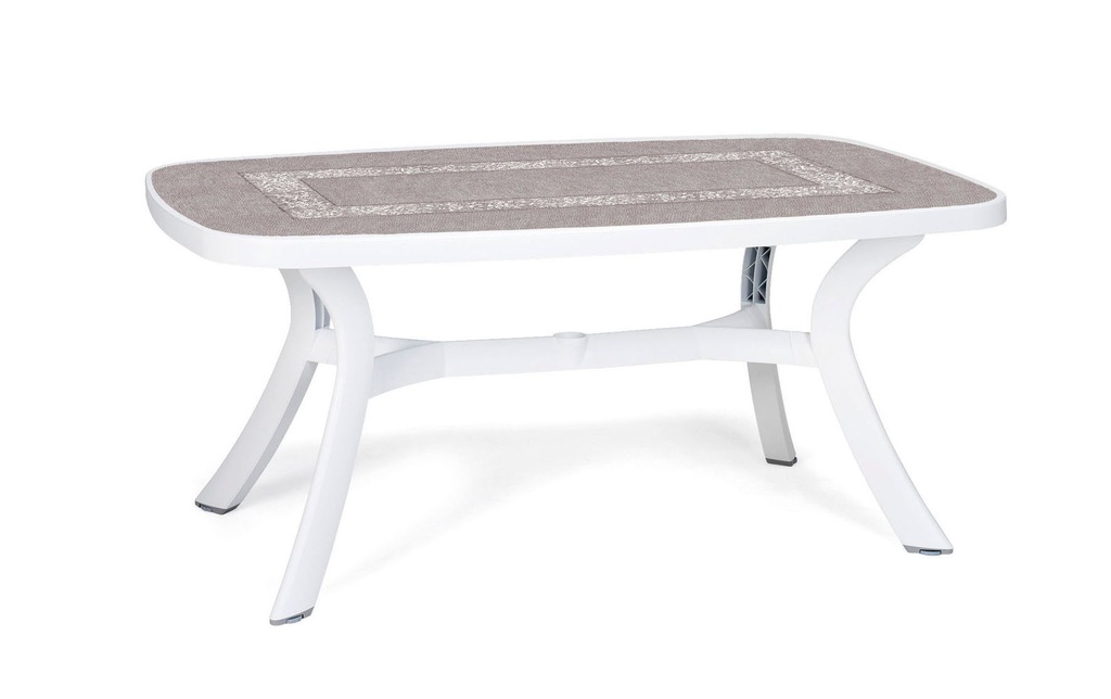 BIAŁY STÓŁ OGRODOWY TOSCANA 165/95 cm NARDI  FV