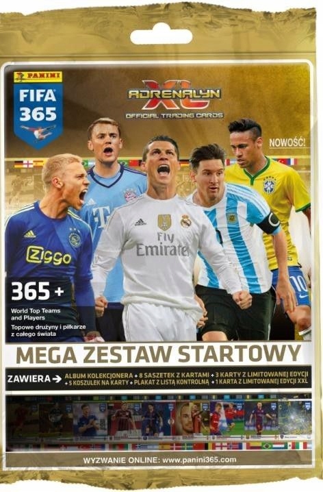 Panini FIFA 365 Adrenalyn XL. Megazestaw, 8 saszet