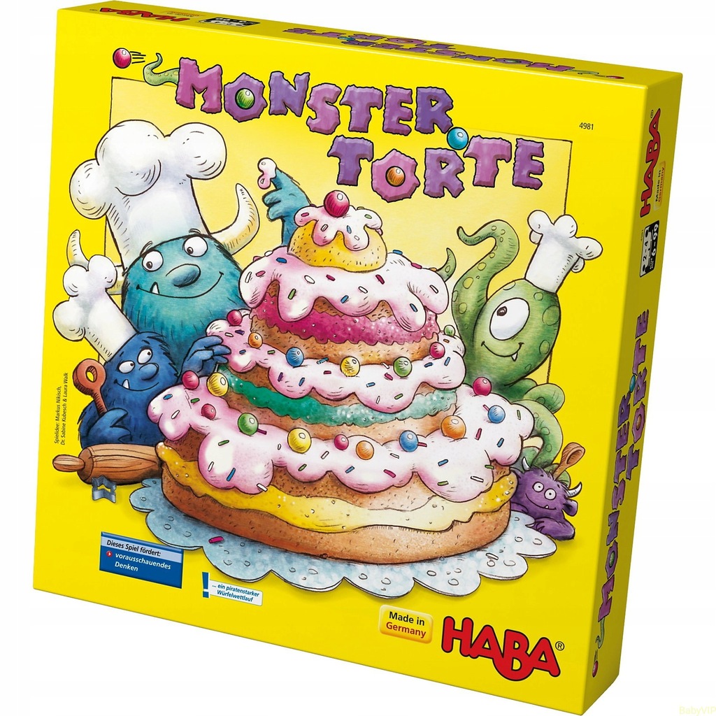 HABA CIASTECZKOWY POTWÓR GRA PLANSZOWA RODZINNA 5+