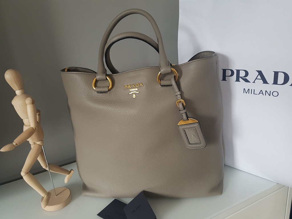 PRADA 100% ORYG ARGILLA 1BG865 VITELLO PHENIX - 7103723720 - oficjalne  archiwum Allegro