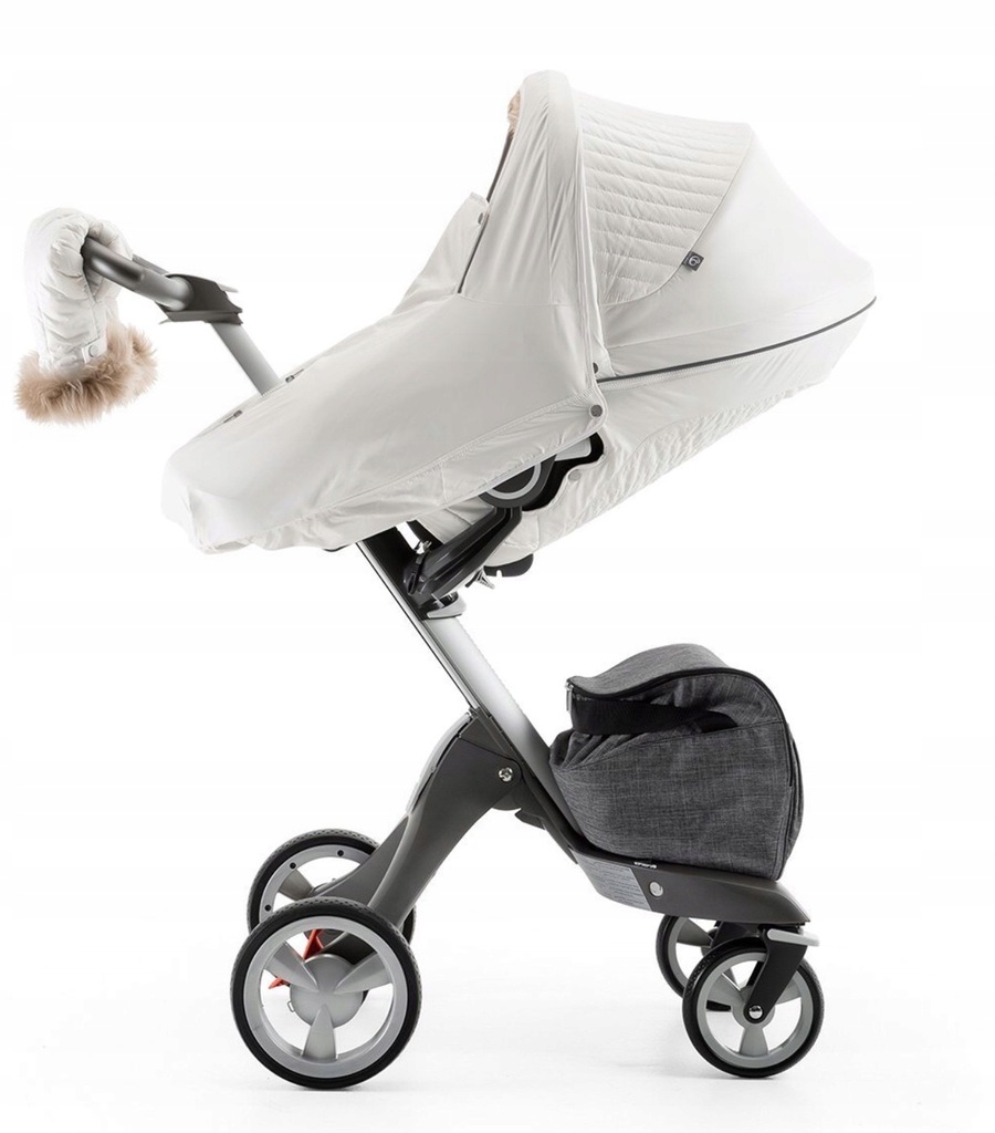 Winter kit zestaw zimowy do wózka STOKKE biały