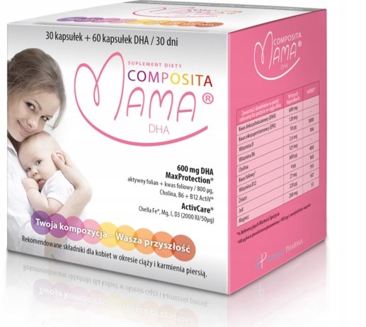 Composita Mama DHA 30 +60 tab mamadha + GRATIS