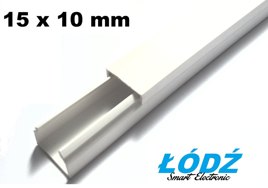 Listwa maskująca do kabli 15x10 mm ŁÓDŹ