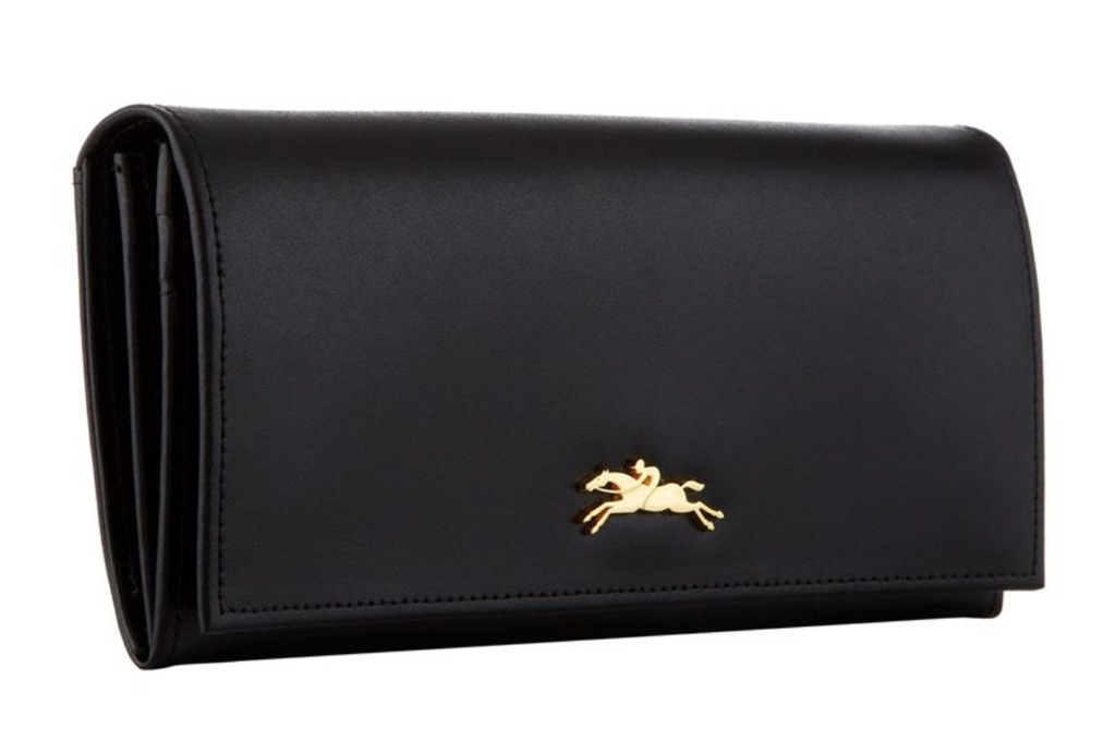 LONGCHAMP CZARNY PORTFEL HONORE 404 CONTINENTAL
