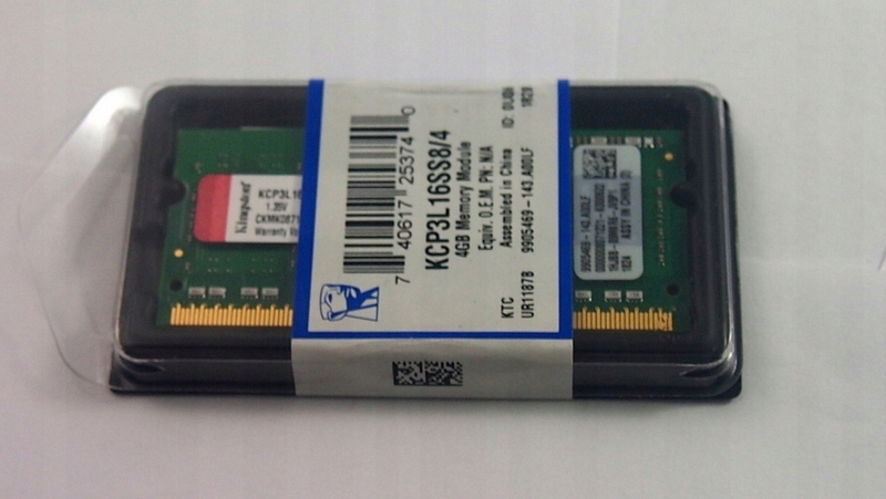 PAMIĘĆ RAM KINGSTON KCP3L16SS8/4 DDR3 4GB 1600