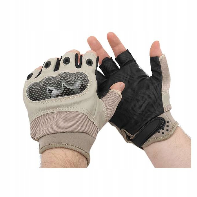 Military Combat Gloves mod. III (Size L) - Tan [8F