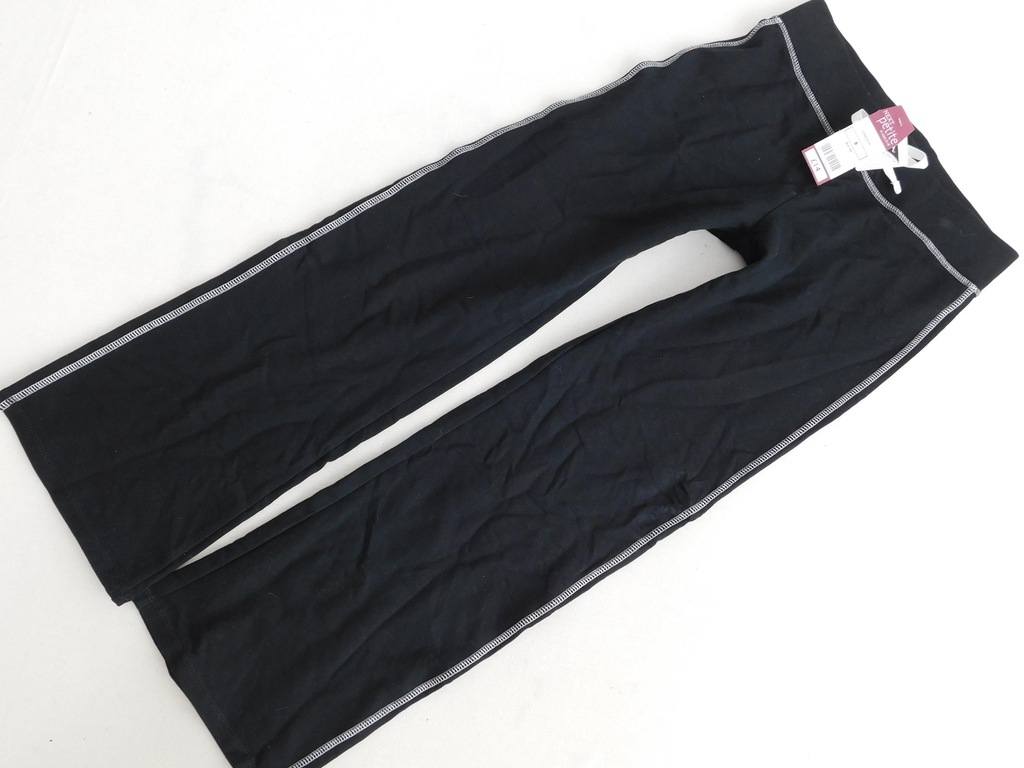 1904b85 NEXT czarne PROSTE spodnie DRESOWE new _34