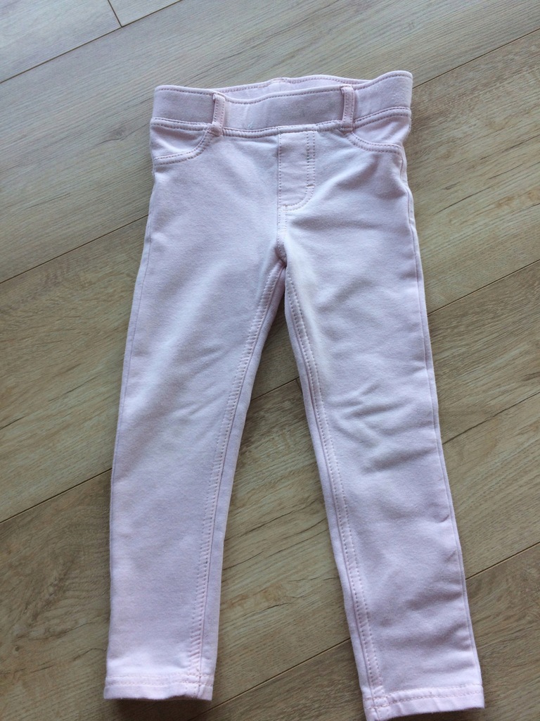 H&M 98 legi legginsy rożowe wygodne