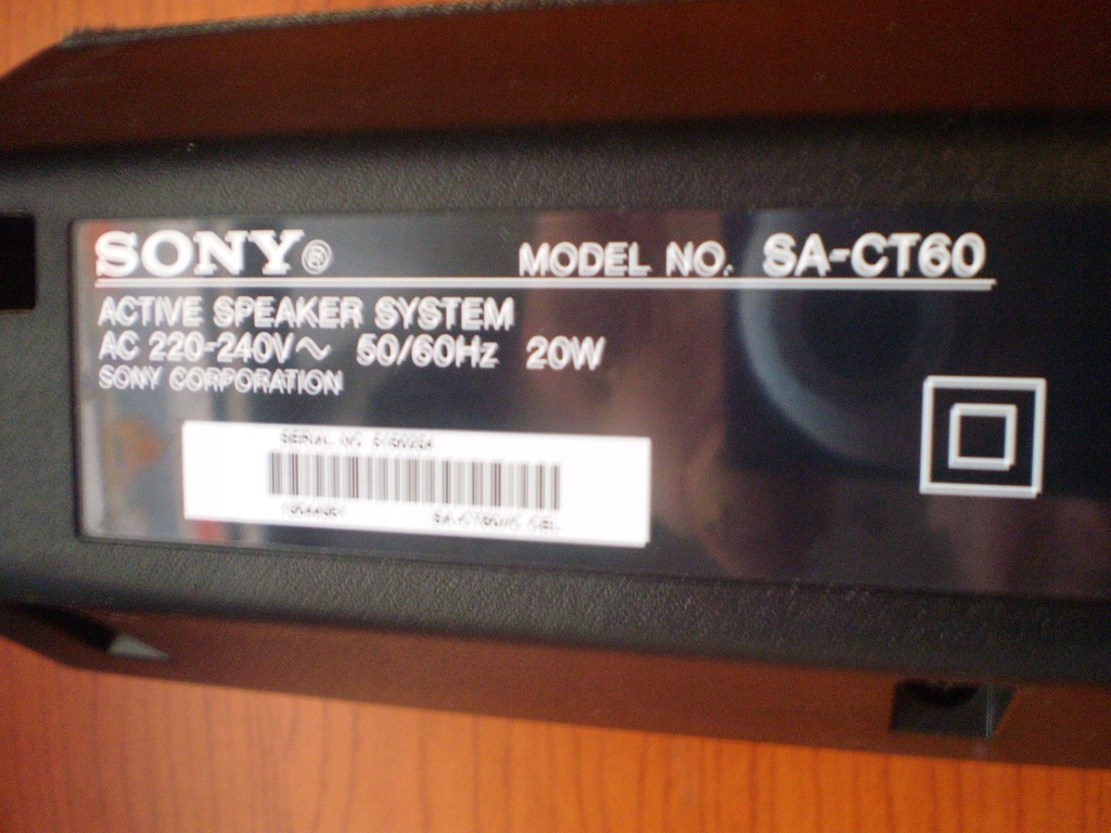 Soundbar SONY SA-CT60 - 7747023393 - oficjalne archiwum Allegro