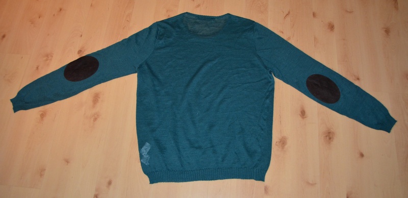 sweter męski łatki 100 % cotton ZARA MAN jnowy 42