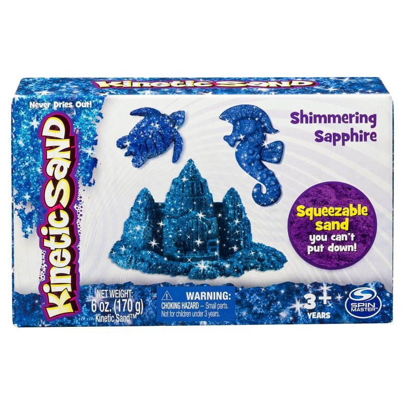 Kinetic Sand połyskujący piasek niebieski 170g 723