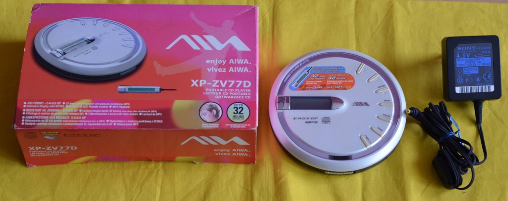 AIWA XP-ZV77D BOX PRZENOŚNY ODTWARZACZ CD CDR MP3