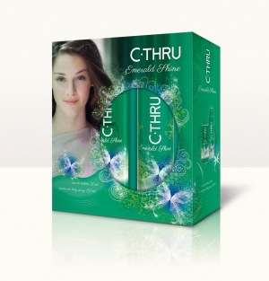 WYPRZEDAŻ C-THRU EMERALD SHINE ZIELONY ZESTAW
