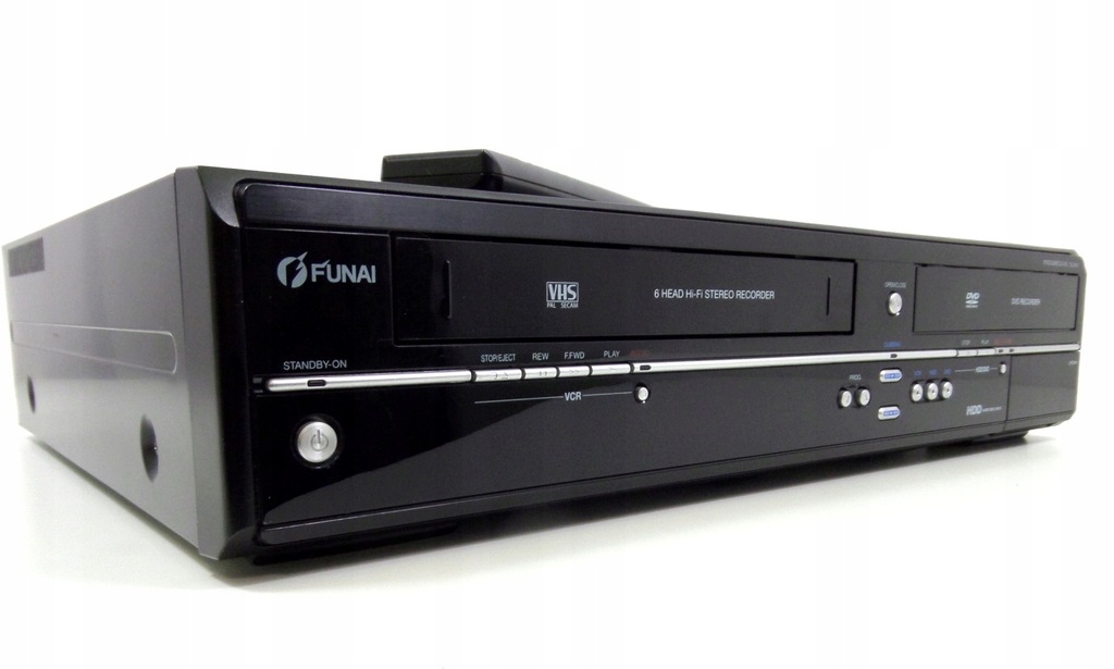 FUNAI TD6D-D4413DB Nagrywarka Combo VHS+DVD, 320GB