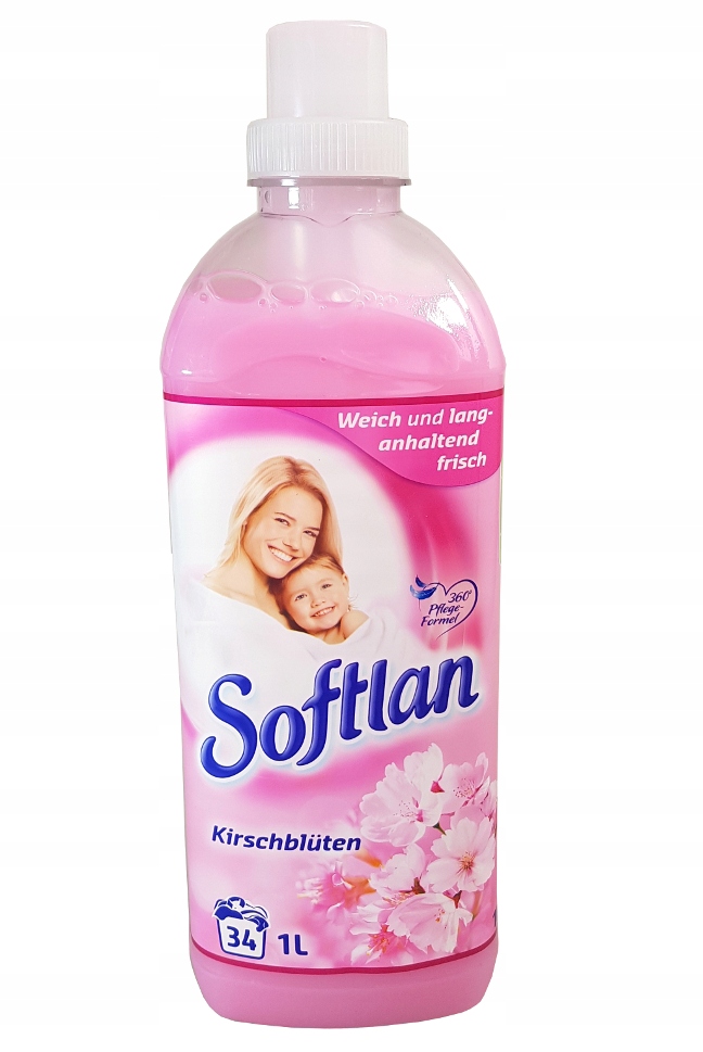 SOFTLAN PŁYN KONCENTRAT RÓŻOWY PŁUKANIA UBRAŃ 1L