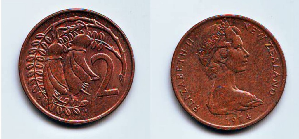 Nowa Zelandia 2 cents 1974