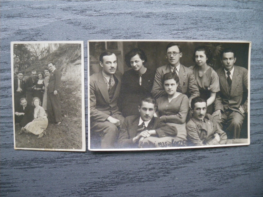 1931 Korzec Wołyń 2 stare zdjęcia - sporo ludzi