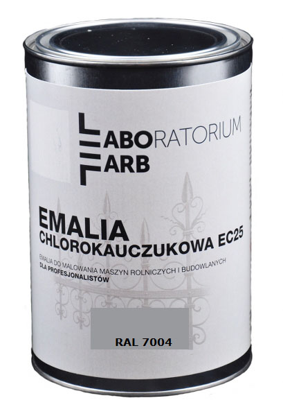 EMALIA CHLOROKAUCZUKOWA SZARY FARBA DO METALU 10L