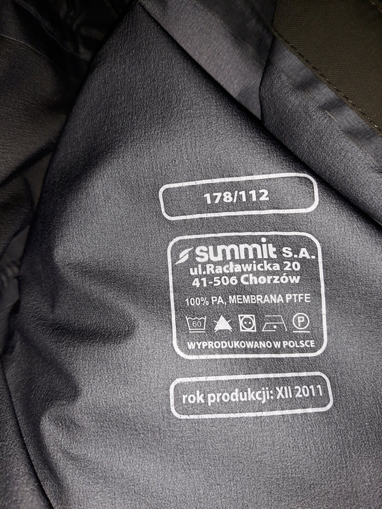UNIKAT Kurtka i spodnie GORE-TEX GROM JWK Summit L