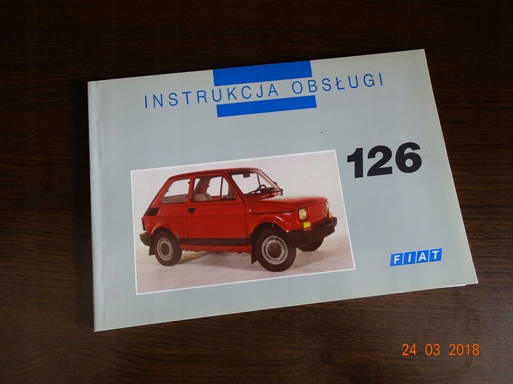 Instrukcja obsługi Fiat 126p FL maluch NOWA 1993