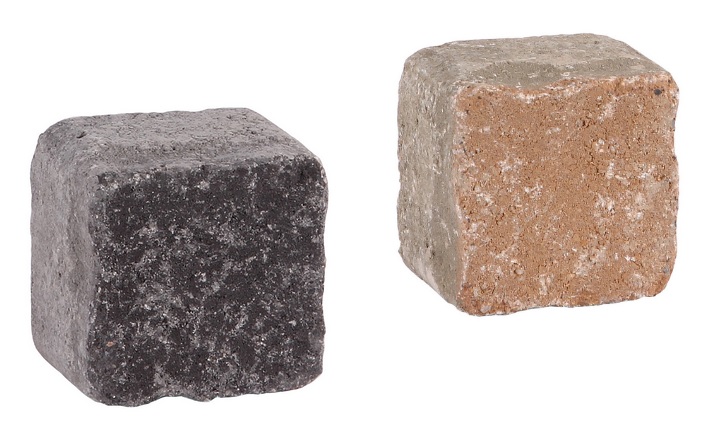 QUBO- obijana kostka brukowa Libet, Antico, 8cm