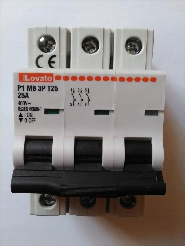 Ogranicznik mocy P1 MB 3P T25 25A LOVATO