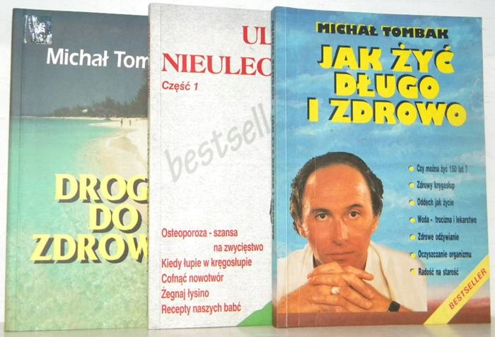 MICHAŁ TOMBAK 3 ksiązki o zdrowiu