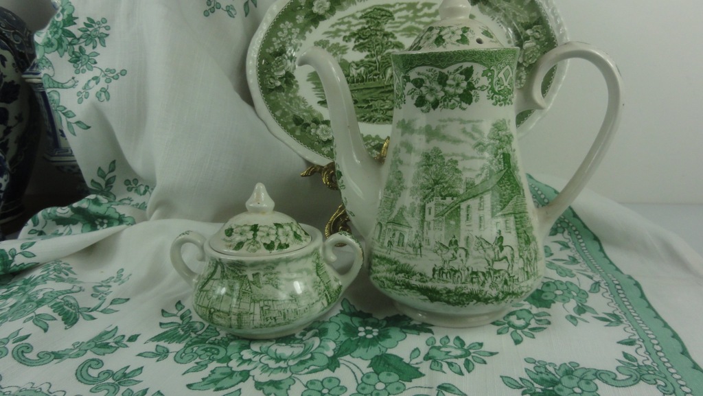 DZBANEK I CUKIERNICA PORCELANA ANGIELSKA OLD INNS