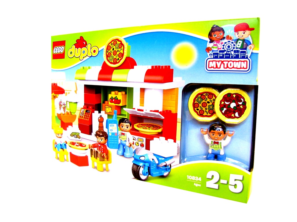 KLOCKI LEGO DUPLO PIZZERIA RESTAURACJA + 3 figurki