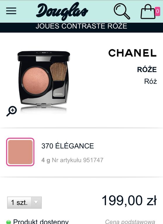 Chanel Róż Hit Blush Oryginał CC