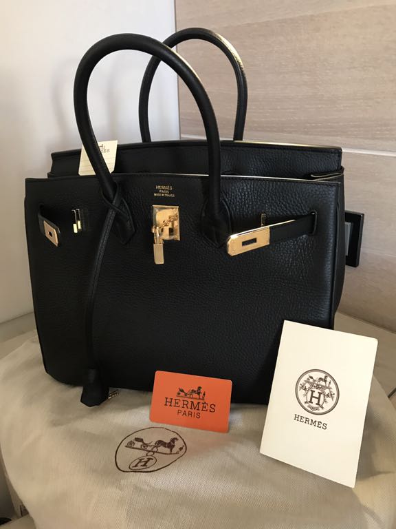 Torebka Hermes Birkin czarna skóra