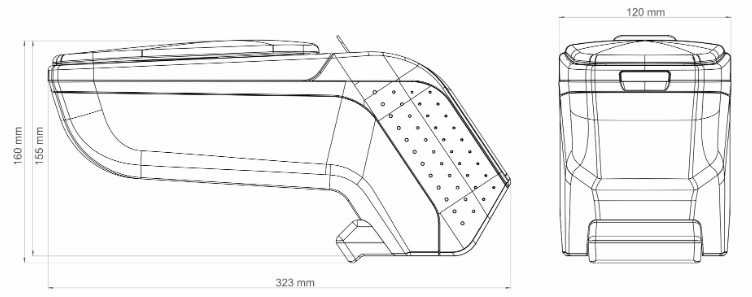Podłokietnik jakość OEM Nissan Micra K14 V 2016