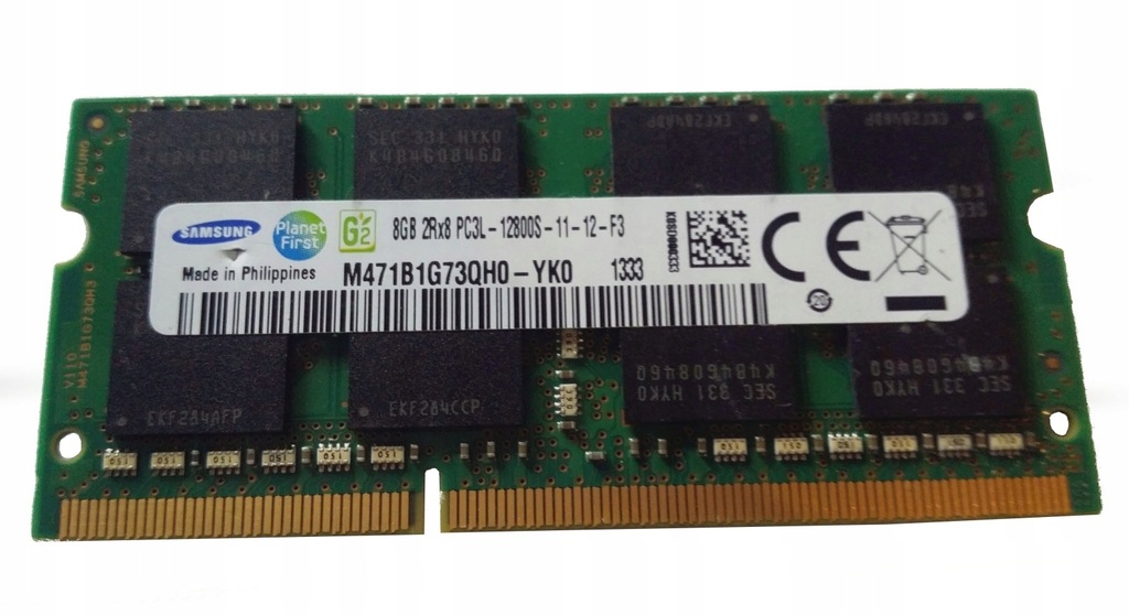 RAM Samsung SODIMM 8GB 2Rx8 PC3L 12800 DDR3 1600