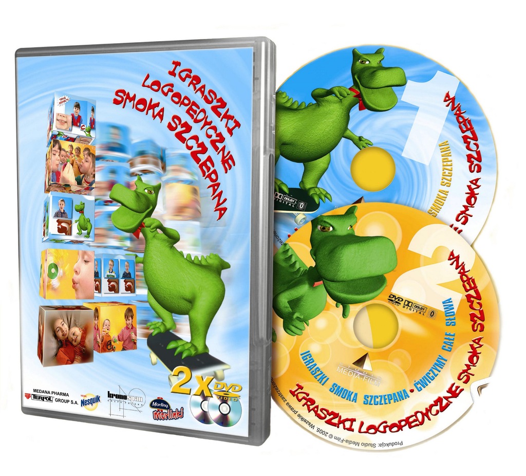 Igraszki logopedyczne Smoka Szczepana (2xDVD)