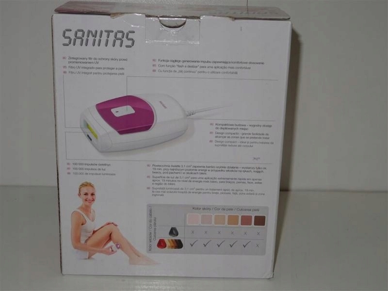 DEPILATOR LASEROWY SANITAS IPL100 7534918496 oficjalne archiwum Allegro